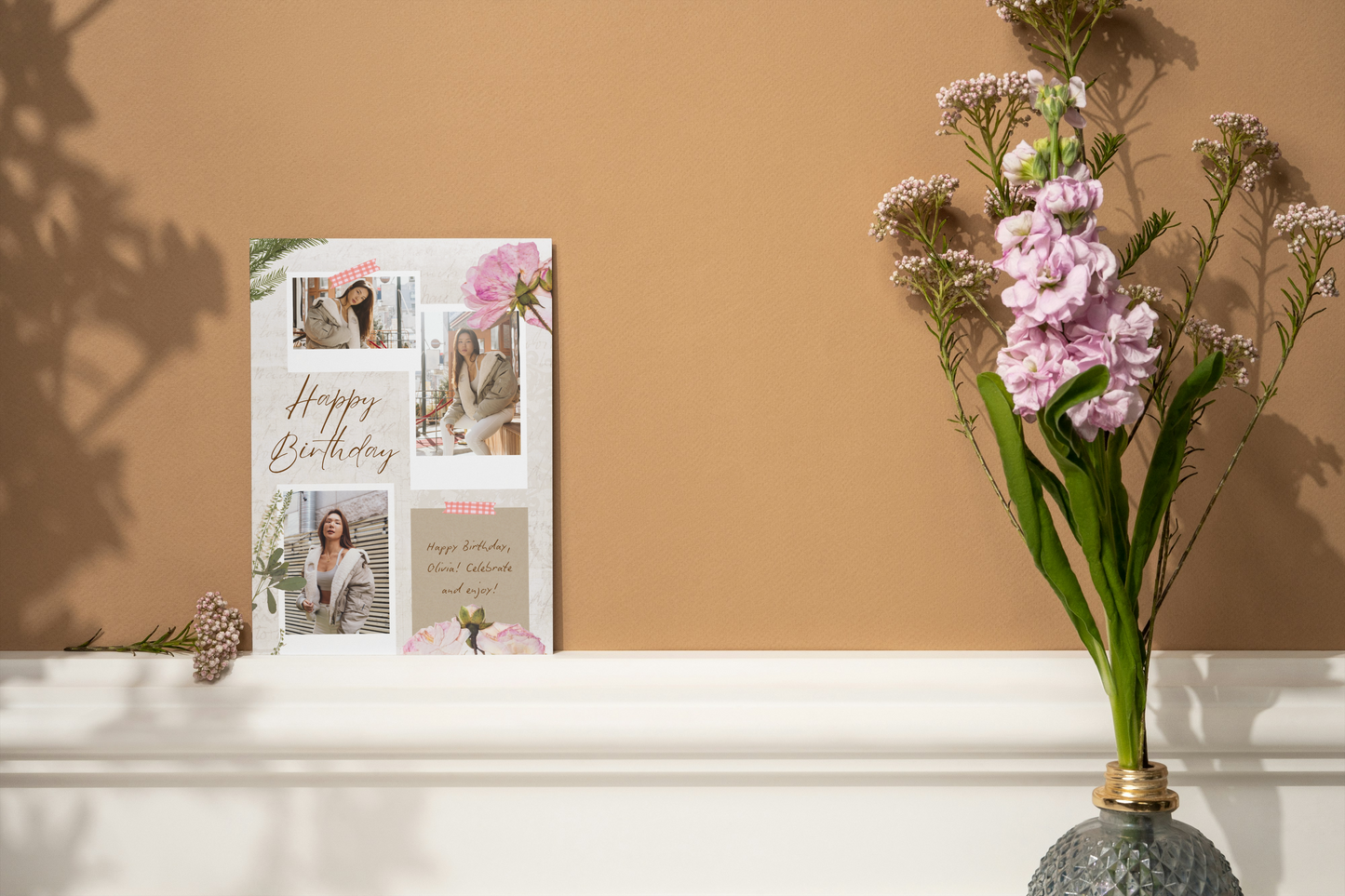 Vintage Scrapbook Birthday Card